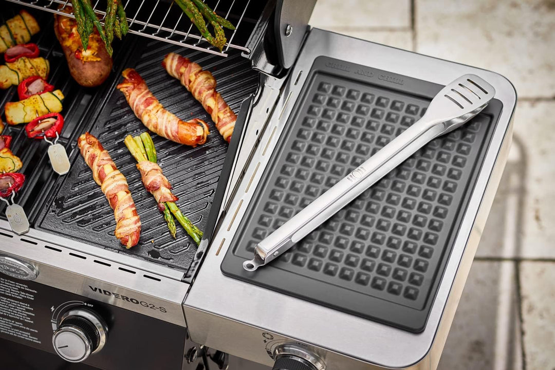 RÖSLE Barbecue Universalschale PRO, Hochwertige Edelstahlschale mit hohem Rand zum Marinieren & Abla