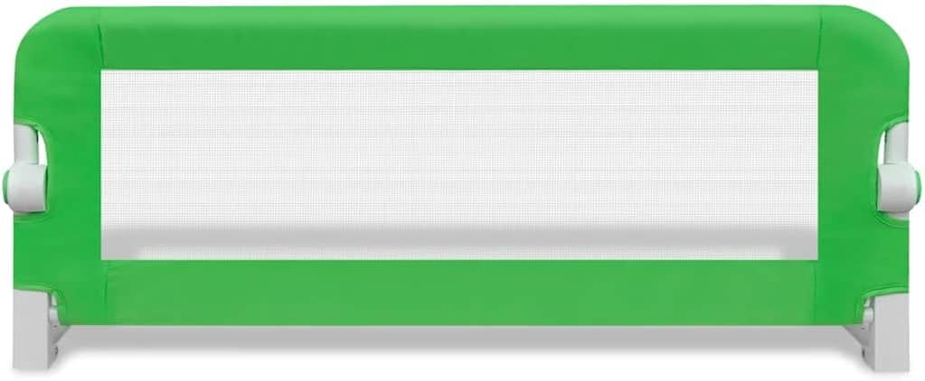 vidaXL Kinder Bettgitter Bettschutzgitter Kinderzimmer Fallschutz Baby 102cm 1 Stück (1er Pack) Grün