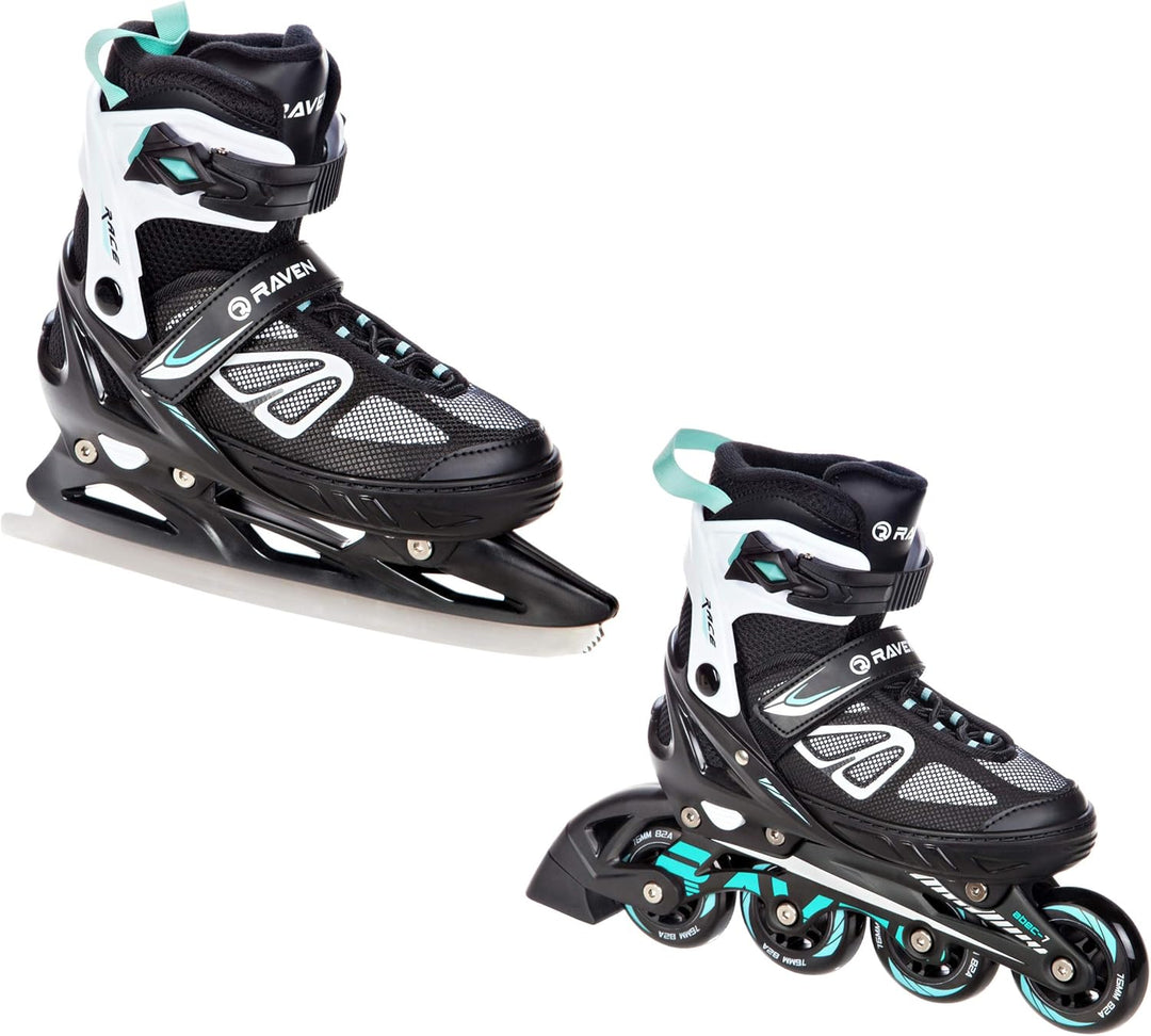 Raven Verstellbare Inlineskates optional als 2in1 Inlineskates-Schlittschuhe Advance - Kugellager Ab