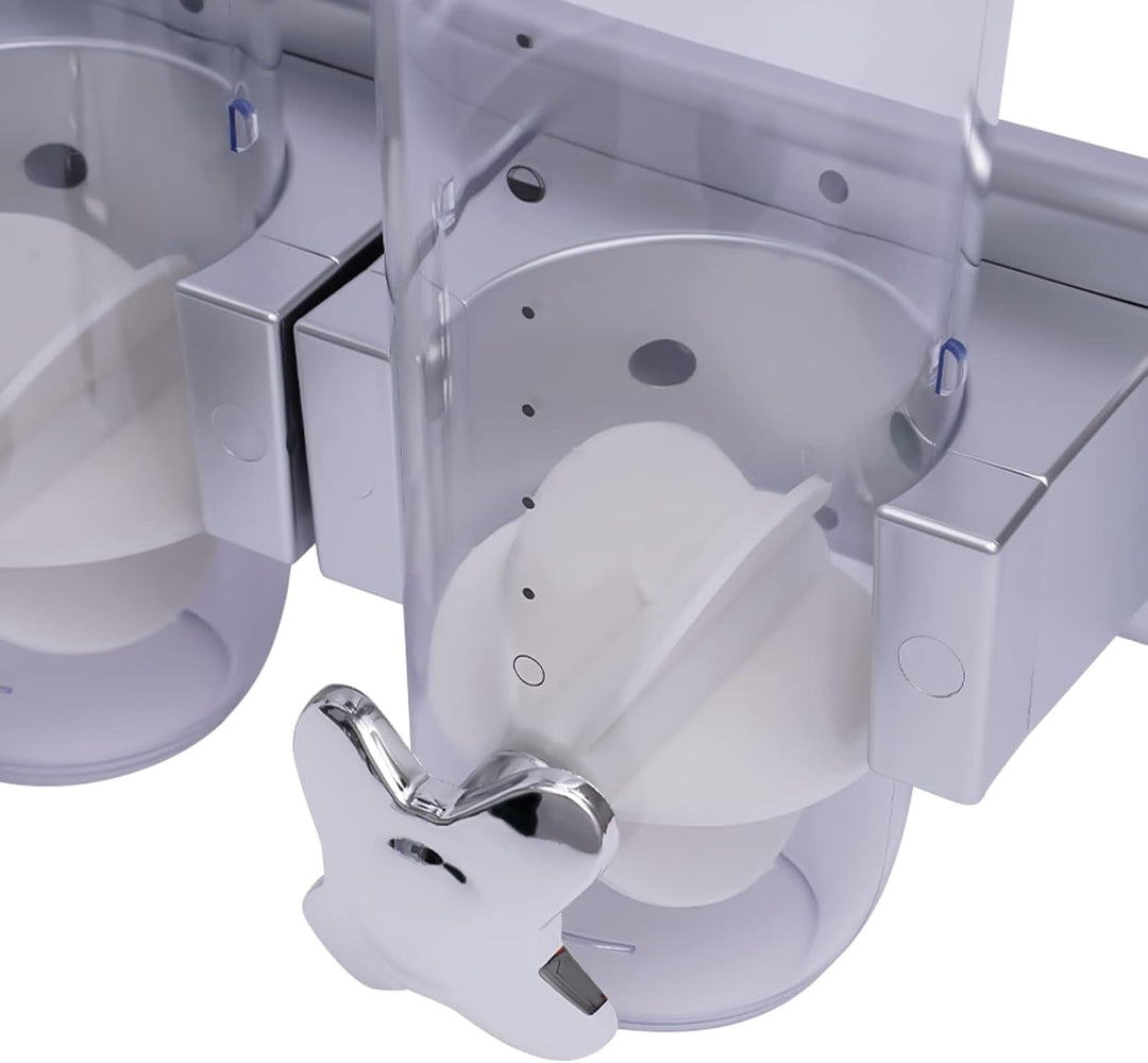 Wand Müslispender Wandmontage Cerealienspender Doppelt Müslispender, 3L Cereal Dispenser Süssigkeite