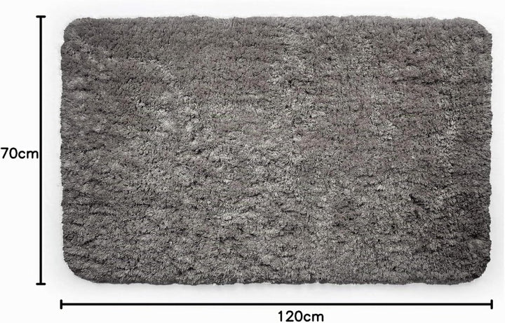 Beautissu Badematte rutschfest 120x70 cm – Duschvorleger Hochflor Badteppich rutschfest Waschbar Sha