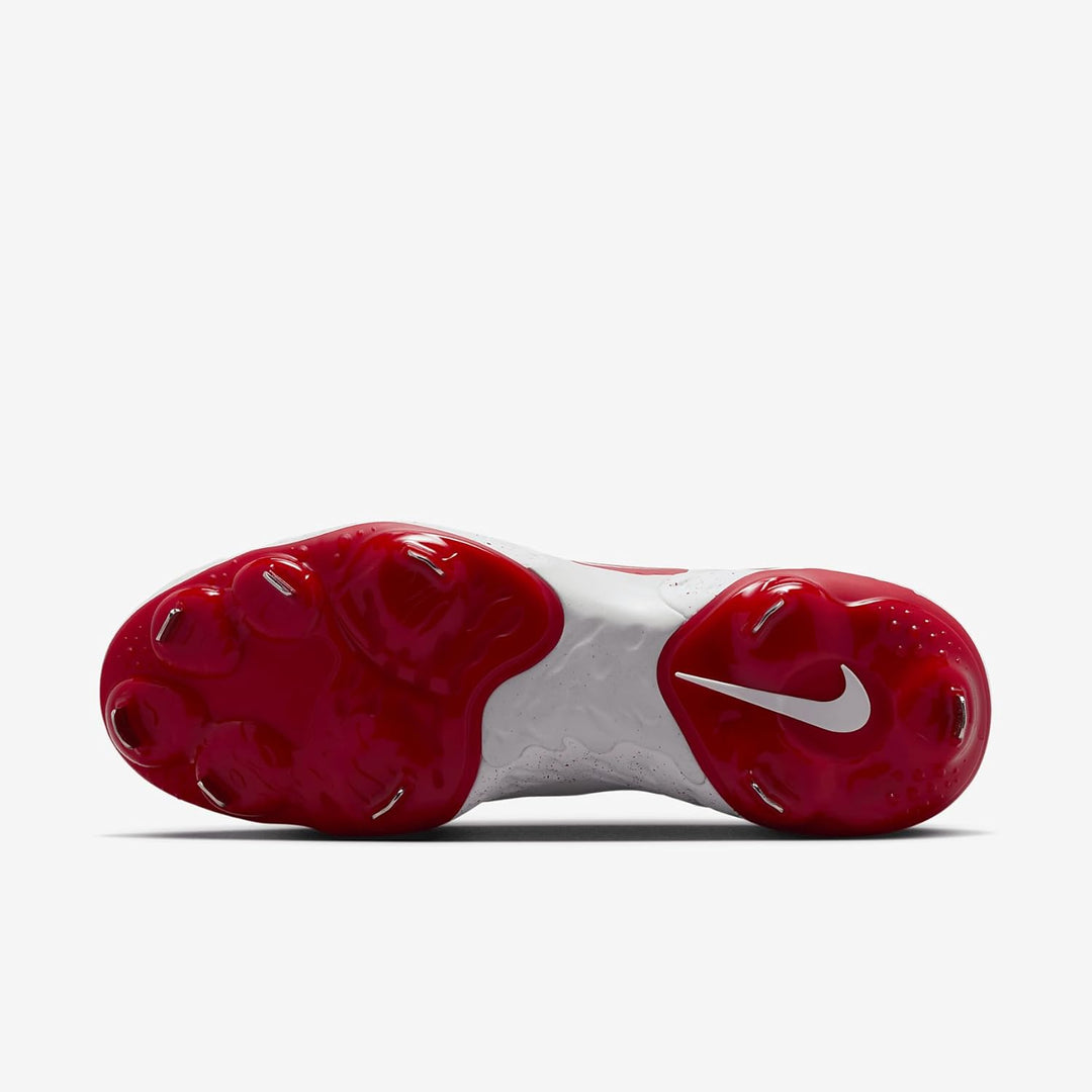 Nike Alpha Huarache Elite 4 Baseball-Stollen für Herren 40 EU Weiss Uni Rot, 40 EU Weiß Uni Rot