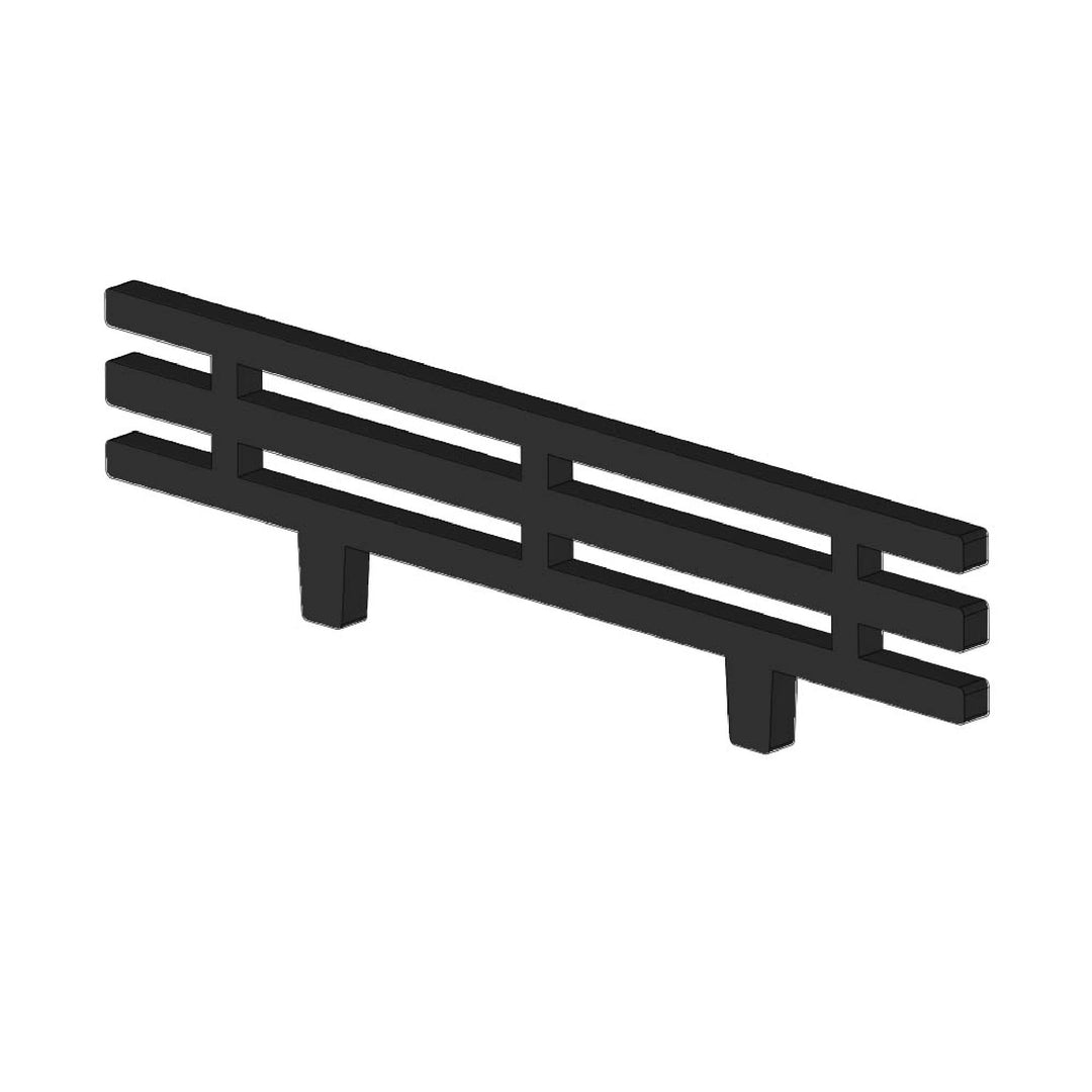 Kaminrost/Stehrost 325 x 80 x 10 mm passend für Contura ** Kaminöfen inkl. Modellübersicht - Aschero