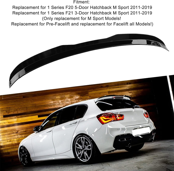 Heckspoiler, Exterieur Heckspoiler Kit, Qiilu Auto Heckspoiler Wing Glossy Black Modifikation Ersatz