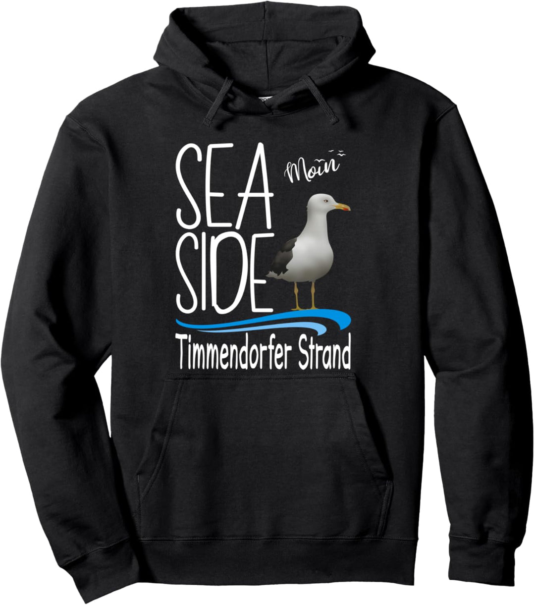 Moin Timmendorfer Strand mit Möwe Urlaub Ostseeküste Pullover Hoodie