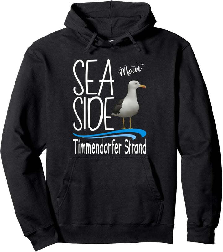 Moin Timmendorfer Strand mit Möwe Urlaub Ostseeküste Pullover Hoodie