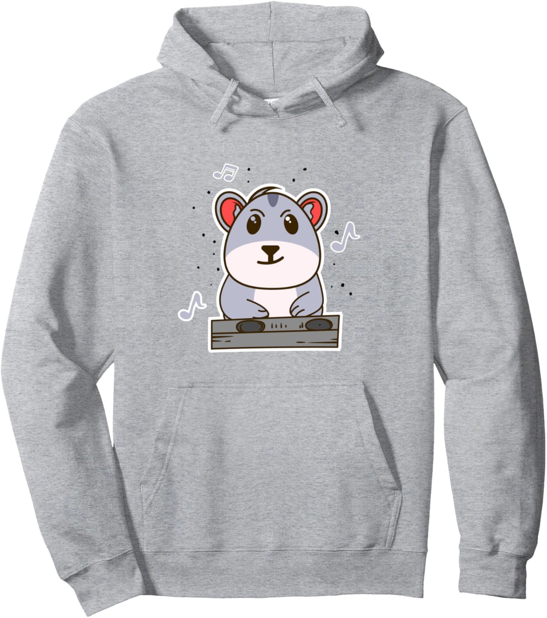 Nager Meerschweinchen Musiker Musiknoten Pullover Hoodie