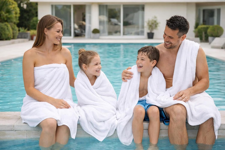 Betz 4 Stück Duschtücher Set Palermo Grösse 70x140 cm 100% Baumwolle Badetuch Duschhandtuch Sporthan