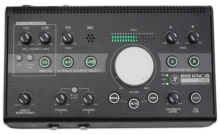 Mackie Big Knob Serie, 3x2 Studio Monitor Controller 192kHz USB I/O (BIG KNOB STUDIO) Studio 3x2 Kla