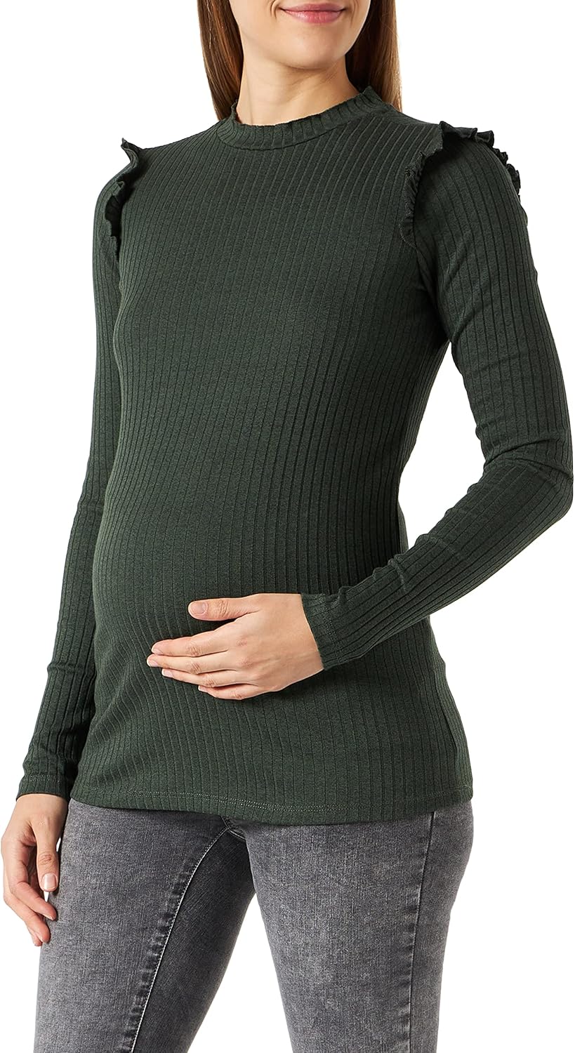 Supermom Damen Tee Bristol Long Sleeve T-Shirt 40 Thyme - P967, 40 Thyme - P967