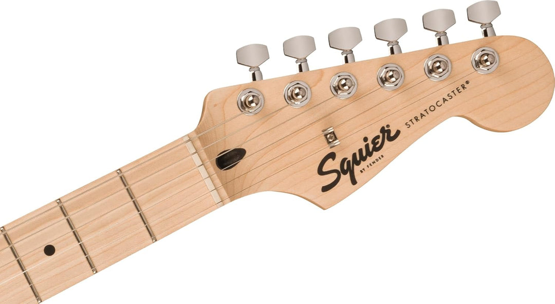Squier by Fender Sonic Stratocaster® E-Gitarre, Griffbrett aus Ahorn, weisses Schlagbrett, 2-farbige