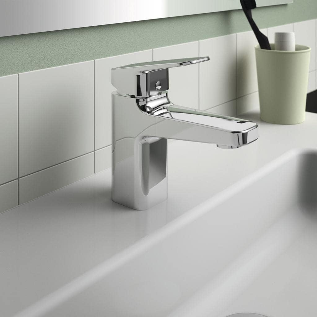Ideal Standard BD211AA Ceraplan Waschtischarmatur ohne Ablaufgarnitur, Auslaufhöhe 73mm Auslaufhöhe