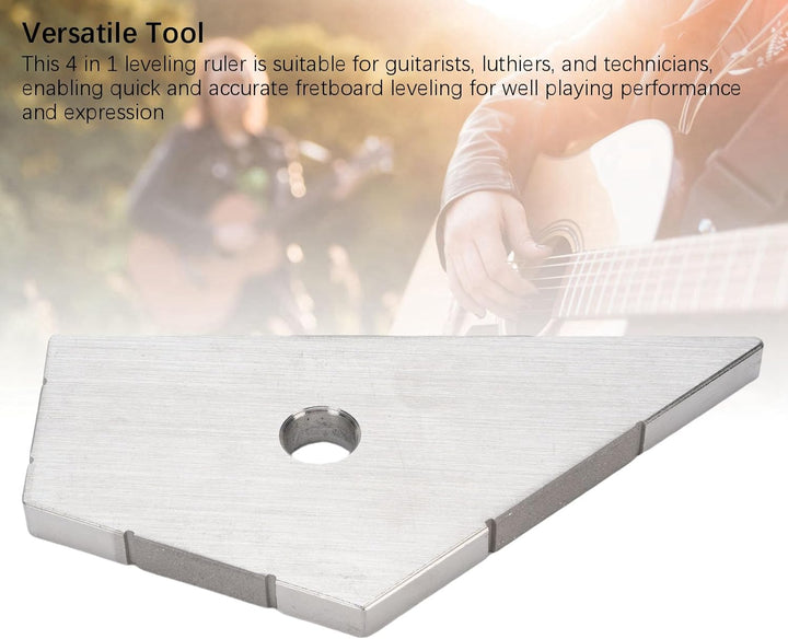 Fabater Fret Kisser für Gitarren -Setup &amp; Reparatur, 4 in 1 Gitarren Bund Spot Leveling und Bund Dre
