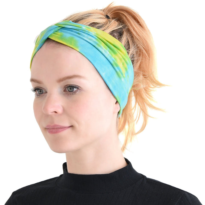 CHARM Herren Tie-Dye Stirnband - Damen Batik Dread Band Bandana Yoga Zubehör Type F, Type F