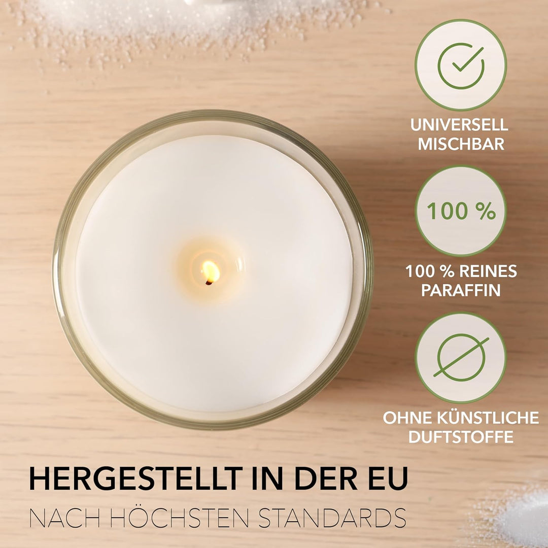 BwLights - Hochwertiges Paraffinwachs 5kg in Weiss | Wachsgranulat zum Schmelzen & Herstellen Ihrer