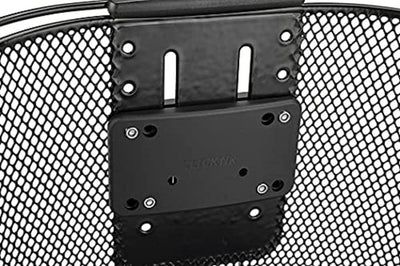 KLICKfix Farradtasche Oval Plus Korb Lenkerkorb, Schwarz, 25 x 36 x 27 cm