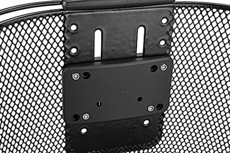 KLICKfix Farradtasche Oval Plus Korb Lenkerkorb, Schwarz, 25 x 36 x 27 cm