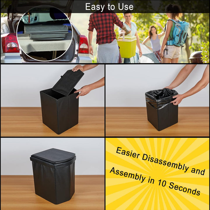 TOONGEEN Campingtoilette Faltbar, Mobile Camping Toilette WC Klo Klapptoilette für Unterwegs, Notfal