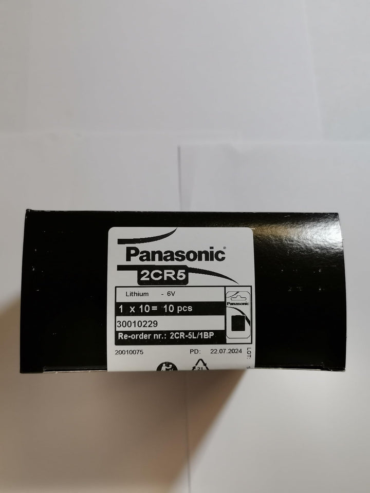 Lithium-Batterie Panasonic 2CR5 6 V - Blister 1 x 10 - Box 10 Blister