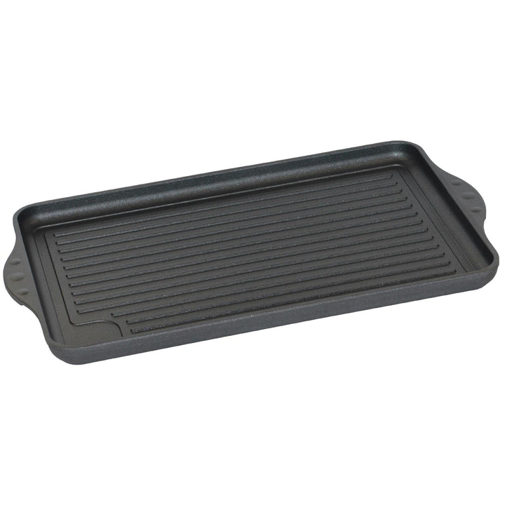 Eurolux BBQ-Grillplatte 43 x 28 cm - alle Herdarten inkl. Induktion - Antihaftversiegelung - Keramik