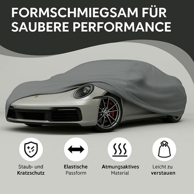 Car-e-Cover© Indoor Car Cover - Premium Autoabdeckung Perfect Stretch – Formanpassende, atmungsaktiv