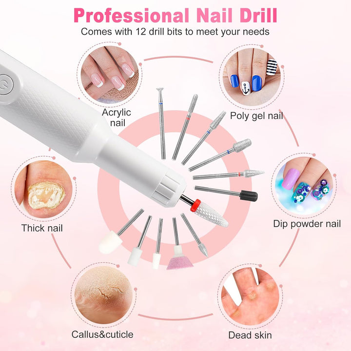 Brencco Professionelle Kabellose Nagelfräser