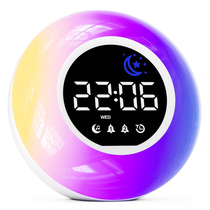 Wecker Digital, Kinderwecker mit 12 Naturgeräuschen und Countdown