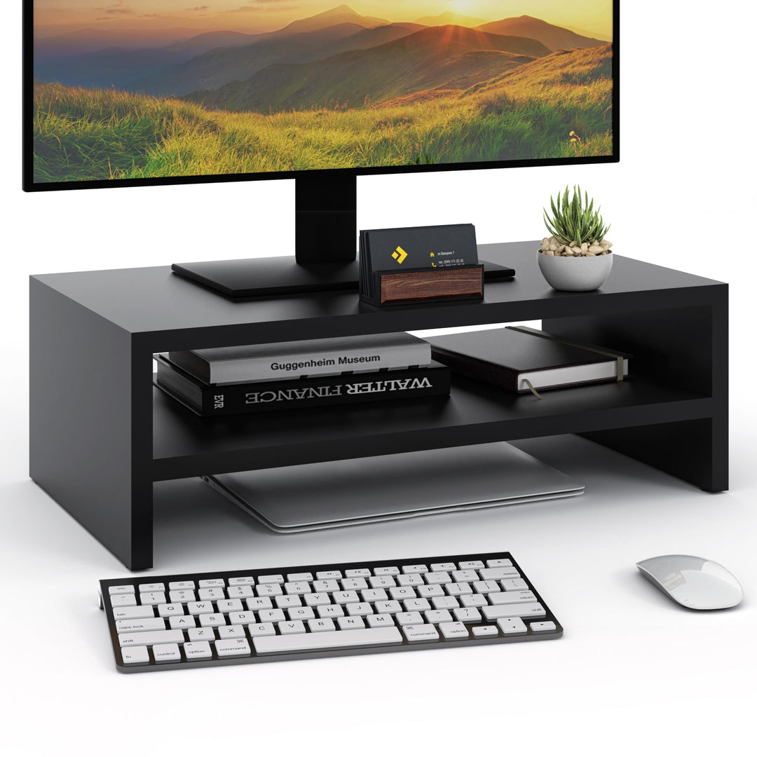 Monitorständer, 2-stufiger Monitorständer, Ständer für Computermonitore, Laptopständer, Computerstän
