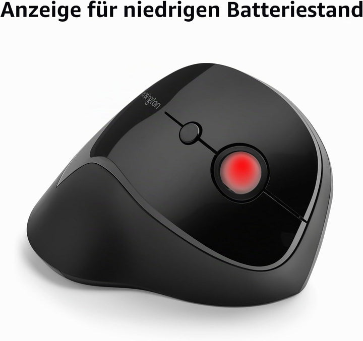 Kensington Kabellose ergonomische vertikale Maus, Wireless Pro Fit Ergo Vertikale Computermaus mit S