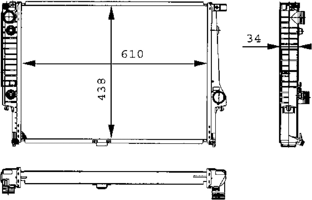 MAHLE CR 326 001S Kühlmittelkühler BEHR