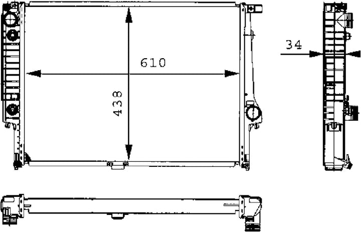 MAHLE CR 326 001S Kühlmittelkühler BEHR