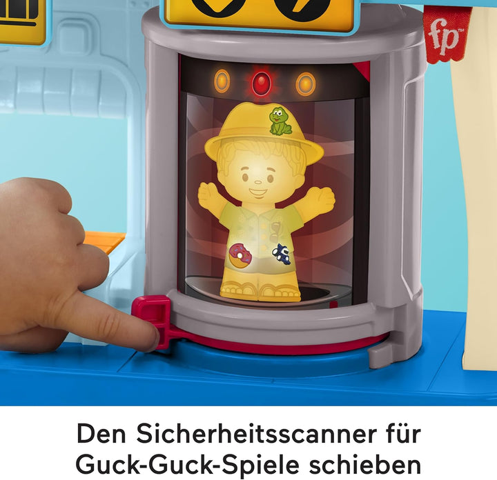 FISHER-PRICE Little People Alltagsabenteuer auf dem Flughafen - Spielset mit Flugzeug, Figuren und Z