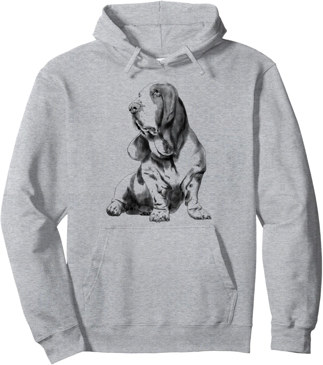 Hund Basset Hound Pullover Hoodie