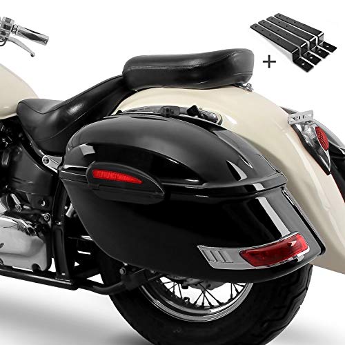 Craftride Seitenkoffer DW je 33l mit Haltesatz für Honda CA 125 Rebel
