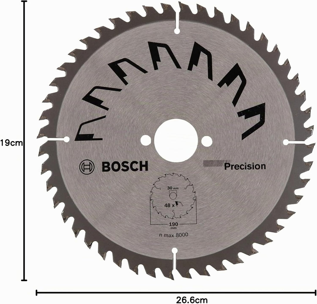 Bosch 2609256870 DIY Kreissägeblatt Precision 190 x 2 x 30/,Z48, Z48