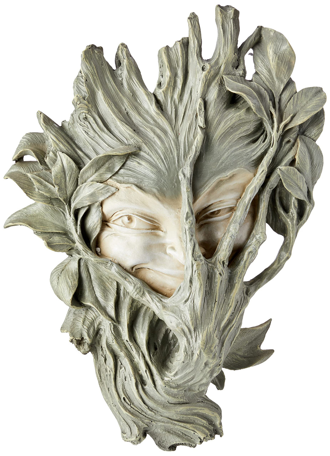 Design Toscano Wandskulptur Holzelfe, Masse: 23 x 12.5 x 33 cm 1.25 kg 1er-Set Braun, 1er-Set Braun