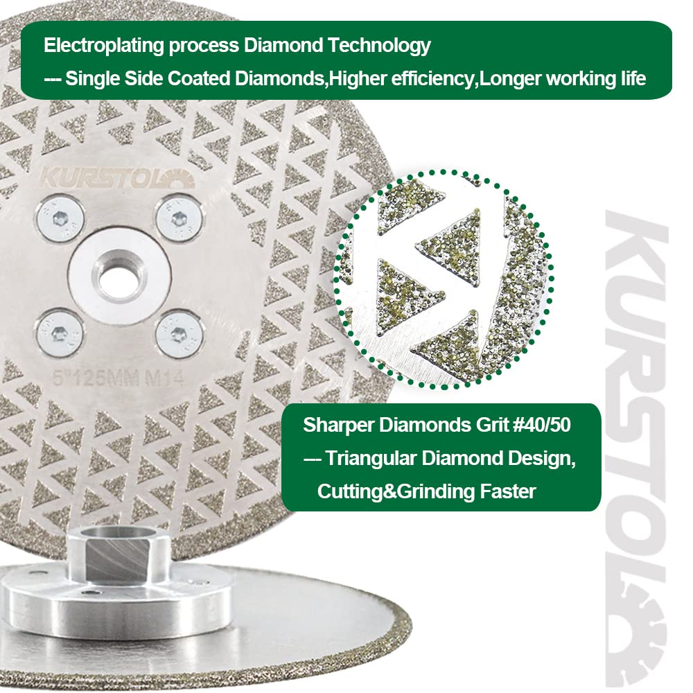 KURSTOL Diamant Trennscheibe - Diamantklinge 230mm Diamanttrennscheibe,Engelsschleifer Dorn 22mm-16m