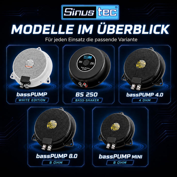 Sinus tec BS250 bassPUMP Körperschallerzeuger 4 Ohm