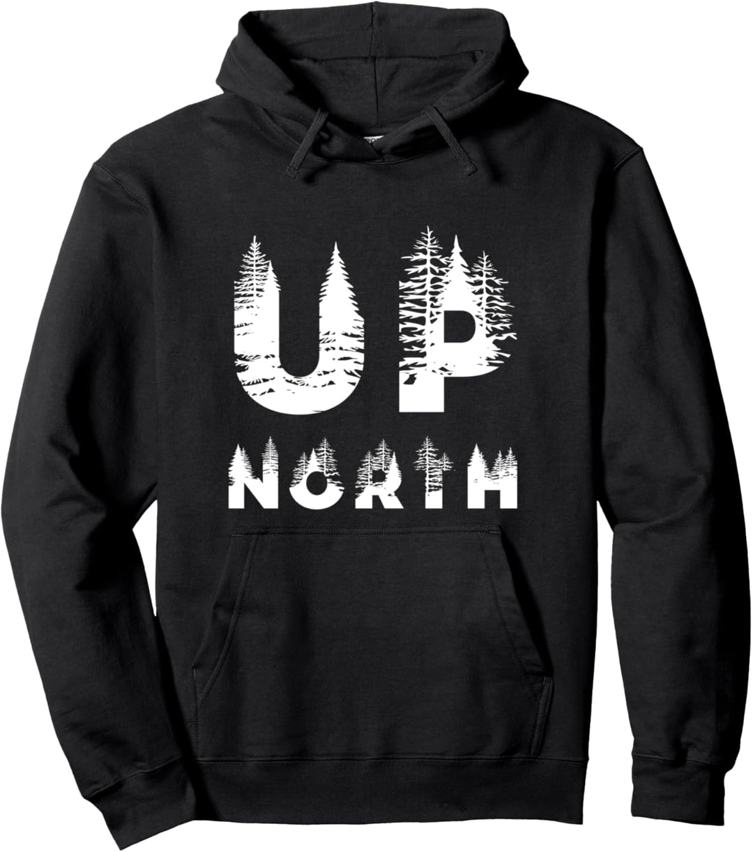 Im Norden Natur im Freien Upstate Ny Lake Michigan Pine Tree Pullover Hoodie