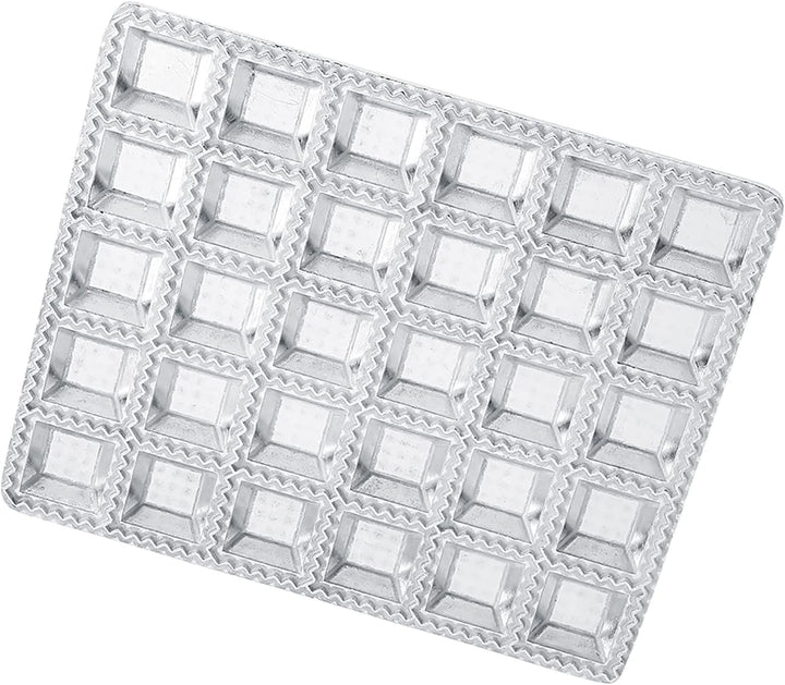 30 Löcher Knödelform, Edelstahlknödelhersteller Ravioli-Hersteller Pelmeni-Hersteller Knödelform, mü