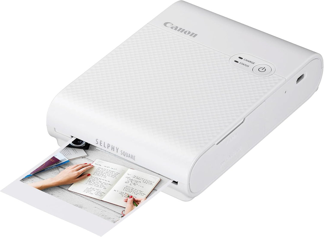 Canon SELPHY SQUARE QX10 Mini Fotodrucker mobil tragbar unterwegs (quadratischer Druck 6,8 x 6,8cm m