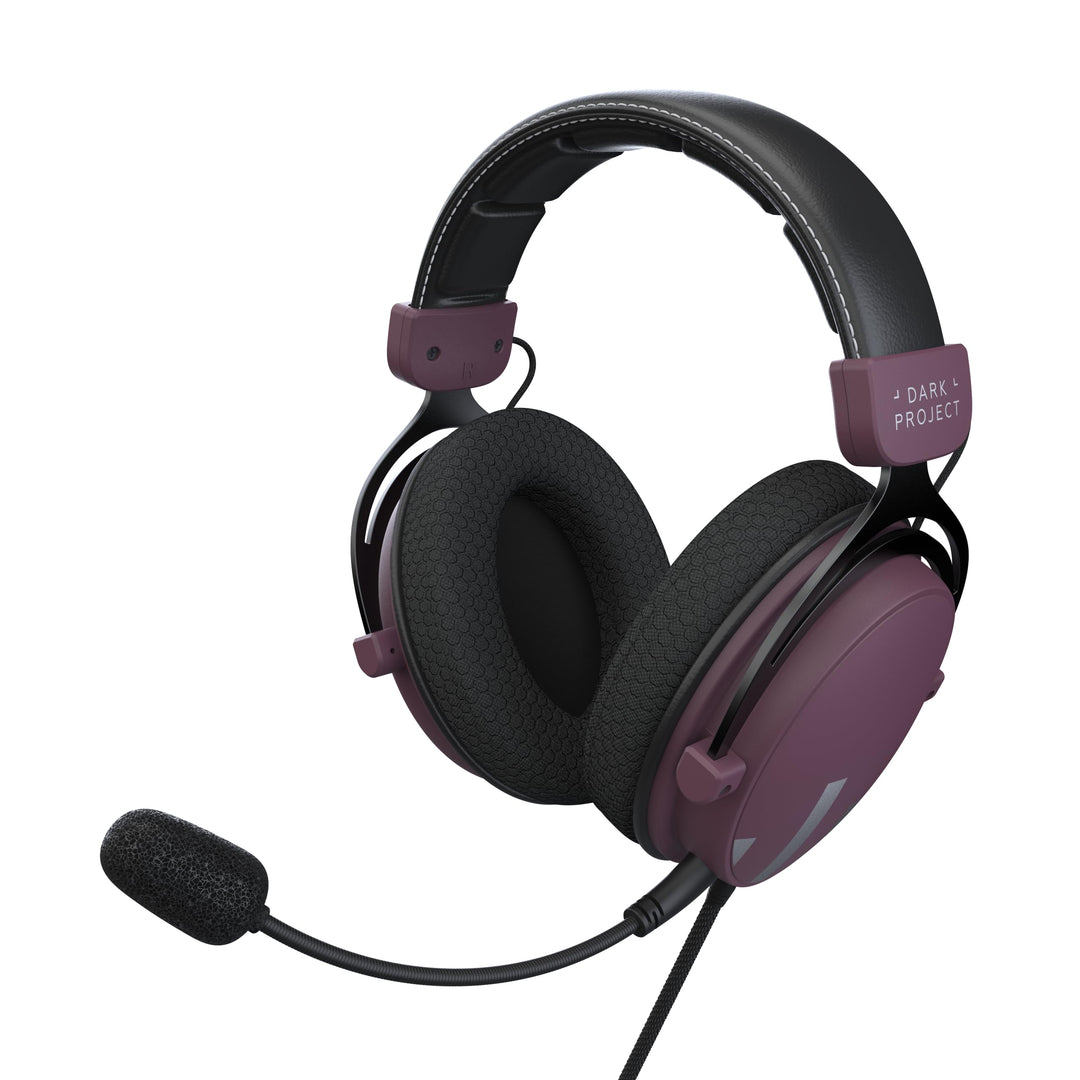 Dark Project HS4 Kabelgebundenes Gaming-Headset | 3,5-mm-Audiobuchse | Zweikammer-53-mm-Treiber mit
