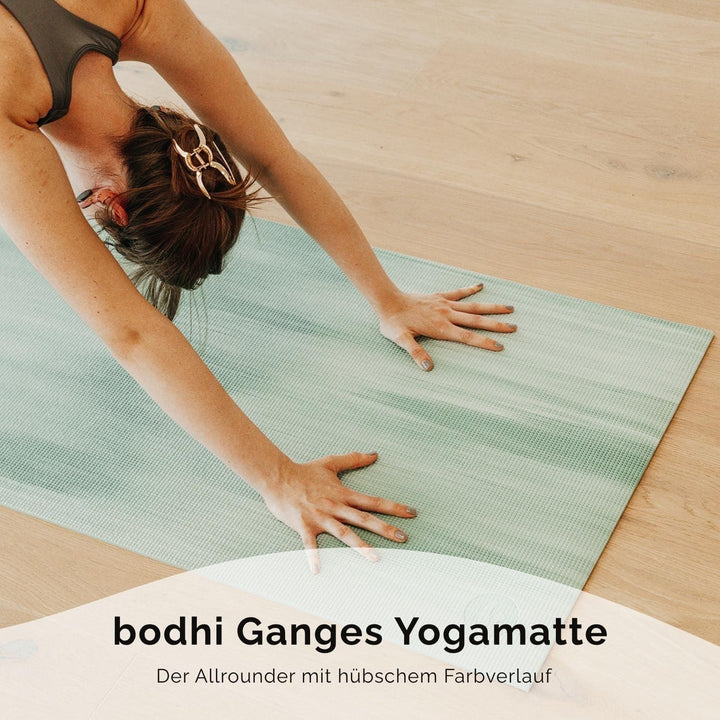 Bodhi Yogamatte Ganges | Rutschfeste Sportmatte | Schadstofffreie &amp; Waschbare Fitnessmatte | Matte a
