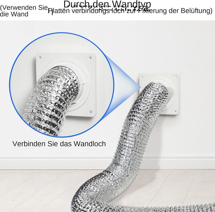 Dryer Vent, Indoor Drying Machine Vents Kit, 7 Inches Replacement Connector Plate & Multi Functional