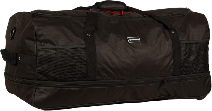 New Rebels® Rollbarer Rollable Trolley - Grosse Wochenendtasche/Sporttasche - 80x40x36cm - Reisetasc