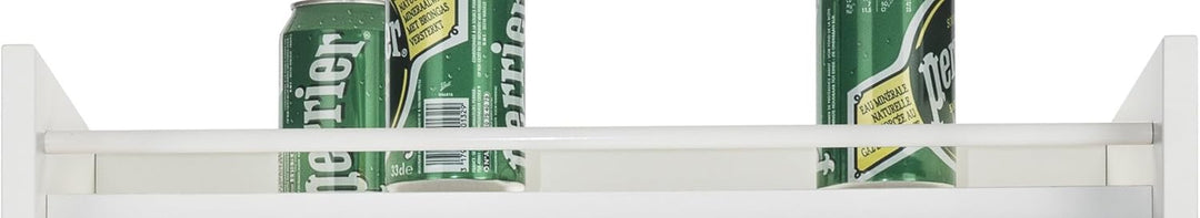 SIMMOB Küchenmöbel, weiss, Vorhang schwarz oder weiss, 4 Fächer, L 54 cm, H 76,6 cm, T 35,4 cm