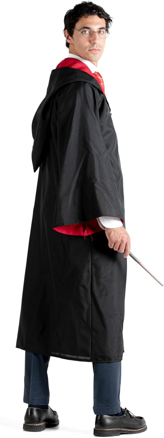 Ciao- Cloak Cape Tunic Deluxe official Harry Potter Wizarding World (One size adult) with embroidere