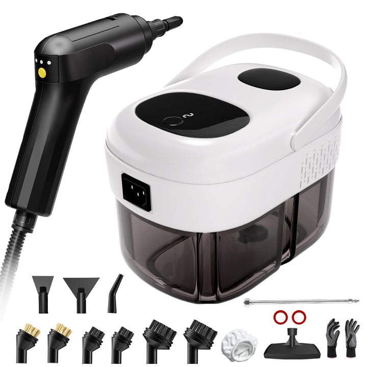 Dampfreiniger Handgerät, Dampfreiniger für Alles, 15s Aufheizzeit, 3-stufig einstellbarer, 1,4L Tank