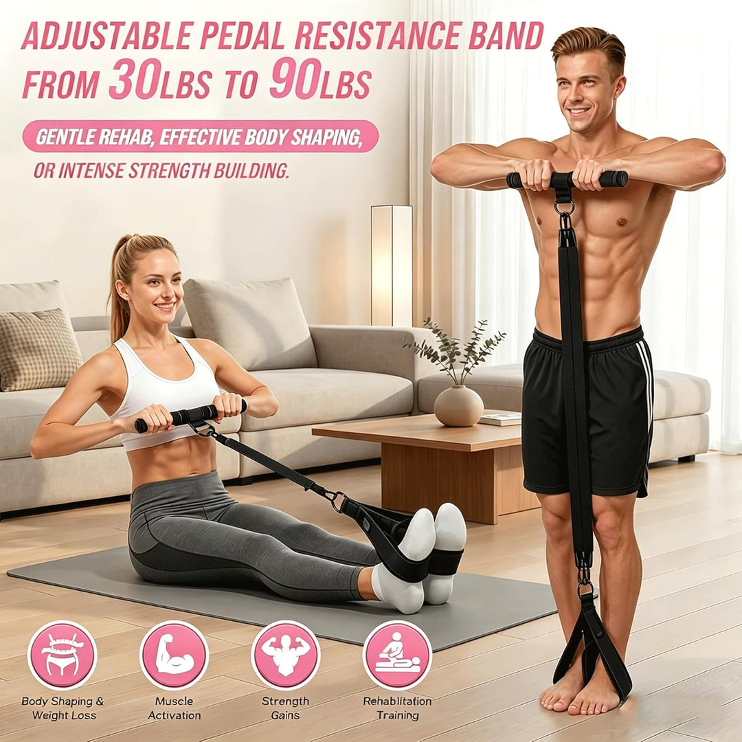 Bauchtrainer Bodybuilding Expander Bauchtrainer Multifunktionstrainer Sit-Up Trainingsgeräte Elastis