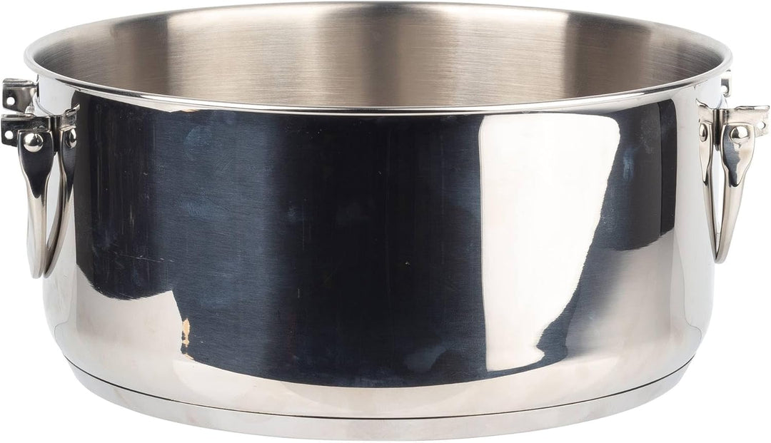MasterPRO Foodies - Küchenbatterie - 4 -Stück -Set mit 4, 20 und 24 cm Pfannen und Glasdeckel - Herg